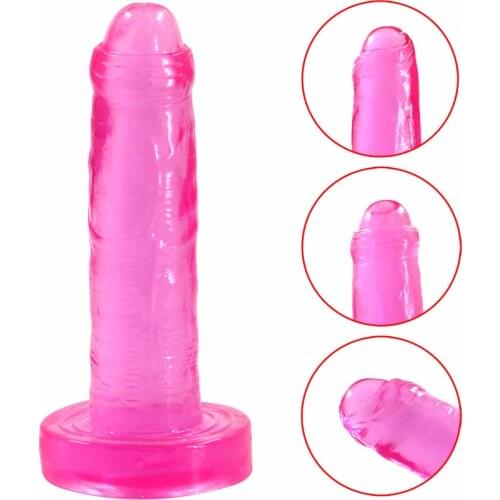 Translucent Soft Jelly Big Dildo Realistic Fake Dick Penis Butt Plug Sex Toys for Woman Men Vagina Anal Massage