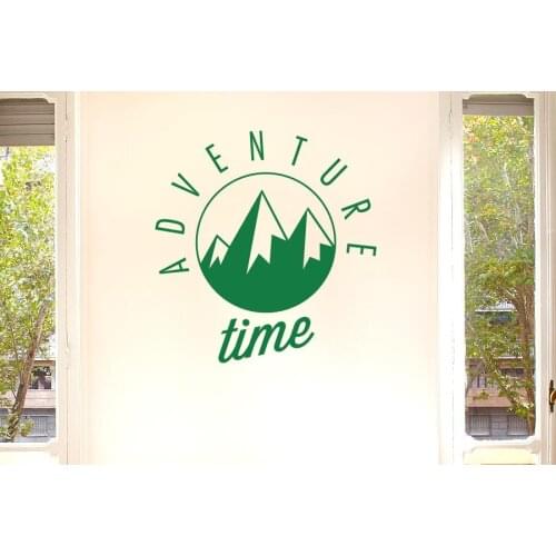 Mountain Pattern Wall Decal Modern Design Quotes Adventure Time Vinyl Wall Stickers DIY Living Room Interior Home Decor SYY614