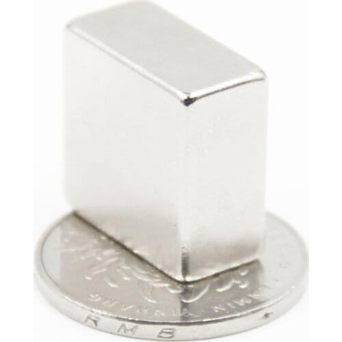 1pcs F20x20x10mm Super Powerful Strong Rare Earth Block NdFeB Magnet Neodymium N35 Magnets F20*20*10mm Free Shipping