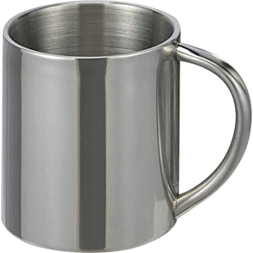 Heat Insulation Stainless Steel No Lid Thermal Coffee Mugs 220ml Capacity Insulation Anti-Scalding Water Cup With Handle Mugs