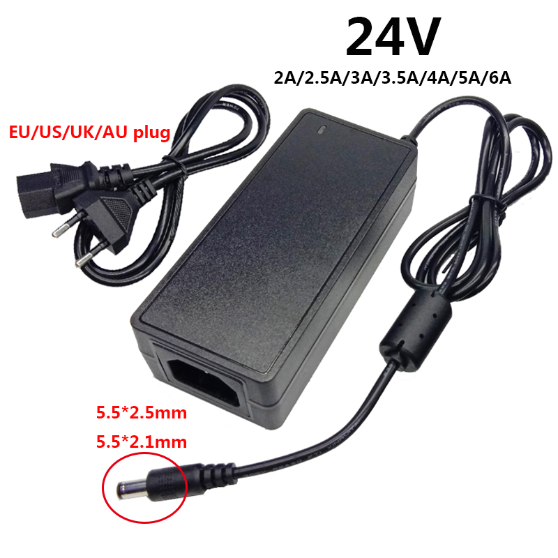 24V 2A 2.5A 3A 3.5A 4A 5A 6A universal Power Adapter AC DC Adaptor 220V To 24 V Volt power Supply Switching ac/dc adaptador