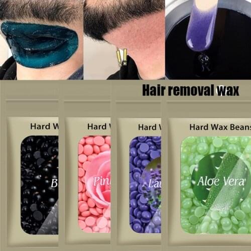 50/100g Hair Removal Wax Hair Removal Hard Wax Beans Painless and Fast Facial Body Hair Removal Bikini Legs Arm Unisex