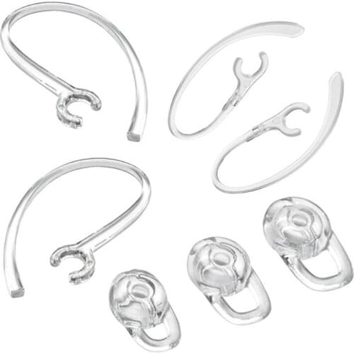1Set Earbuds Earplugs Ear Gels Hook for Plantronics Marque M155/2M165 for Savor M1100 M100 M55 M28 M25 Wireless Bluetooth Headse