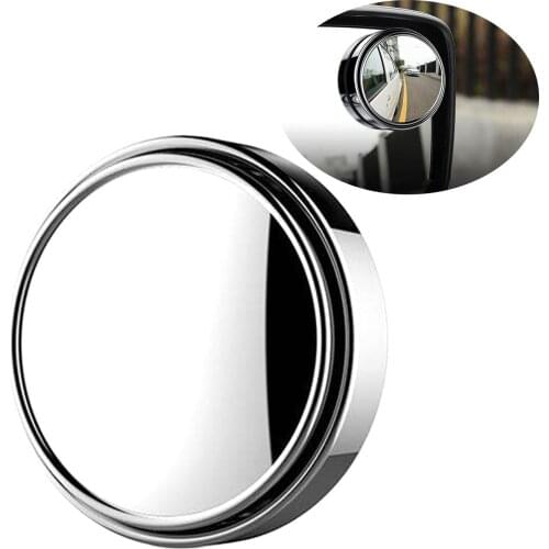 1PC 360-degree Wide Angle Adjustable Rotation Round Car Rearview Mirror Auxiliary HD Blind Spot Mirror Car Accessories