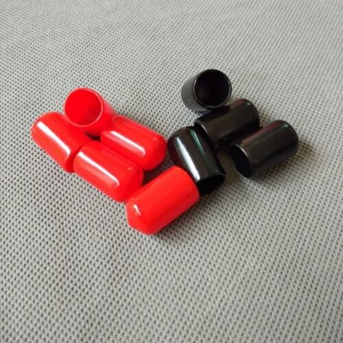 100pcs/lot 12mm End cap PVC Plastic Cable wire thread waterproof cover vinyl End cap PVC rubber steel pole tube pipe protecting
