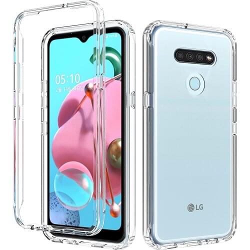 360 Full Body Clear Case For LG K51 Cases Shockproof TPU Bumper Flexible Phone Cases For LG K 51 Funda