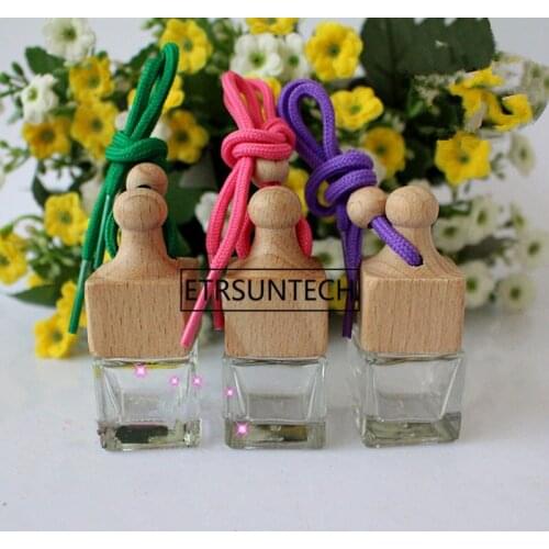 6ml Empty Glass Bottle For Car Perfume Essential Oils Hanging On Car-styling Accessories F1748