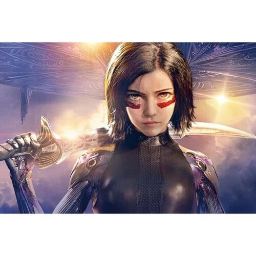 Diamond Painting Girl Cross Stitch Diamond Embroidery Alita poster Sale Rhinestones Art Gift Bead Picture Kits Wall Decor FH132