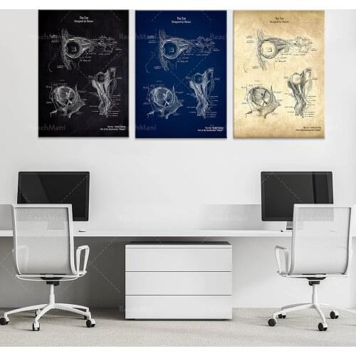 The Ocular Anatomy-Patent Style Poster
