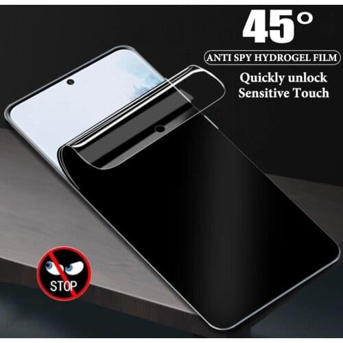 Anti Spy Privacy Soft Hydrogel Film For Samsung S20FE S21 S20 S10 S9 S8 Plus Note20 Ultra Note 9 8 10 Plus Screen Protector Film
