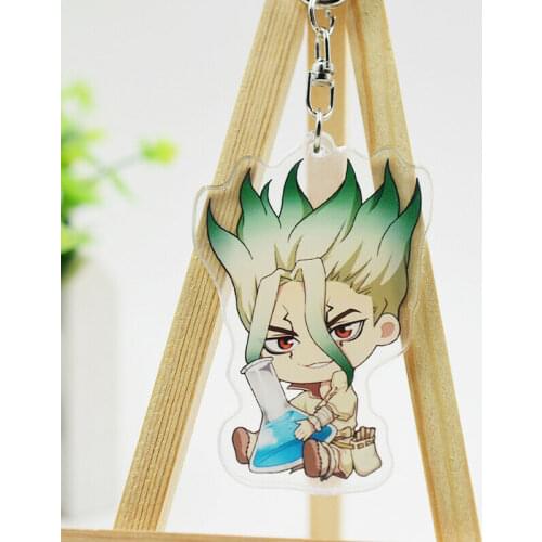 Dr.STONE Anime Key Chain Pendant Key Rings Ishigami Senku key chains Cosplay Gifts