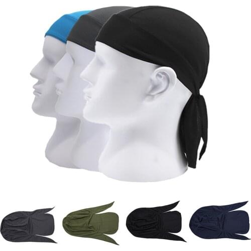 1pc Quick Dry Pure Cycling Cap Head Scarf Summer Men Running Riding Bandana Headscarf Ciclismo Pirate Hat Hood Headband