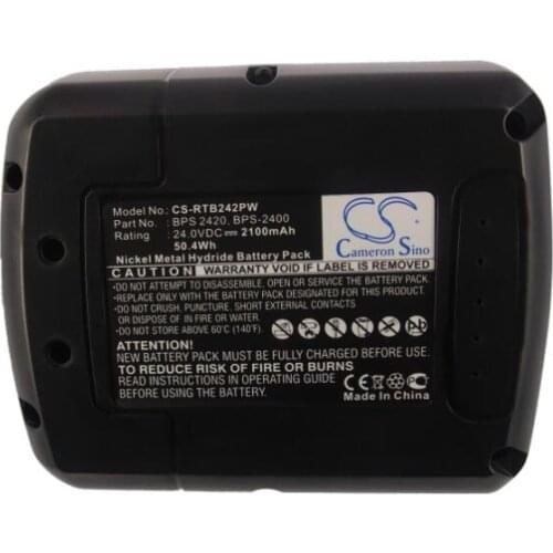 Cameron sino 2100mah battery for RYOBI CRH-2400RE CRH-240RH BPS 2420 BPS-2400 Power Tools Battery