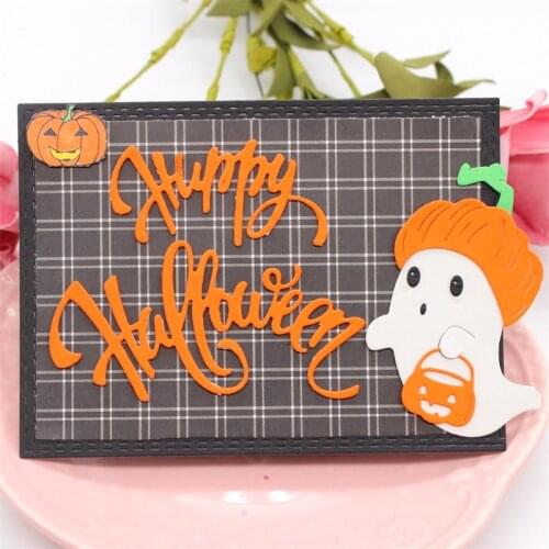 KLJUYP Happy Halloween Metal Cutting Dies Scrapbook Paper Craft Decoration dies scrapbooking