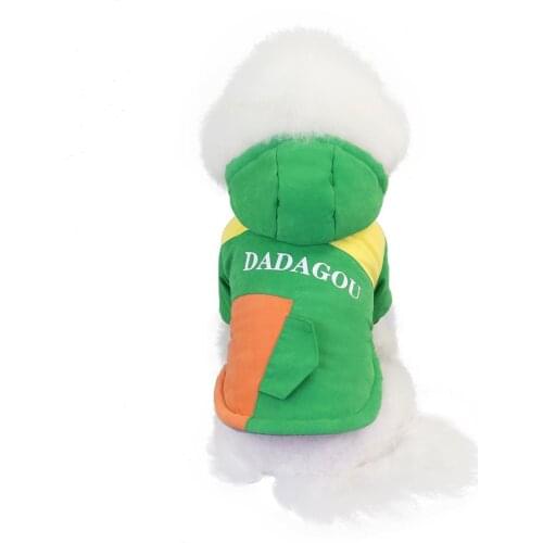 Pet Costume Dog Vest Outfit Bulldog Winter Clothes Cute Dog Warm Winter Coat Jacket Hoodies Puppy Clothing