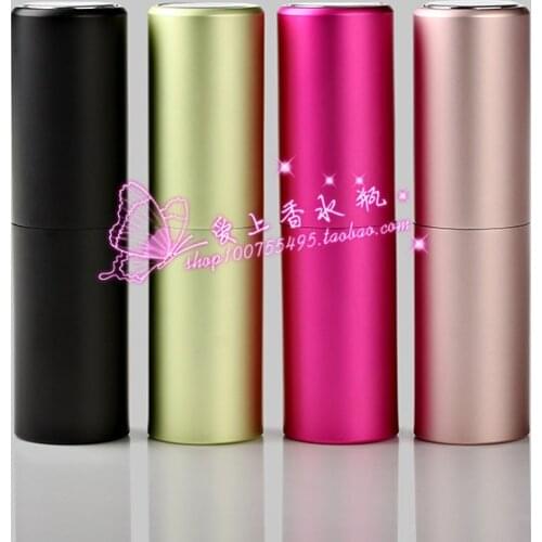 L10-20ML Spinning Perfume Metal Perfume Empty Bottle Portable High-grade Glass Spray Aluminum Perfume Bottle 2pcs/lot