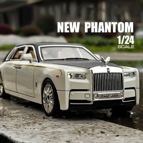 1:24 Rolls Royce Alloy Car Model Die Cast Phantom Wraith Cullinan Luxury Car Favorites Gift Kids Toys Free Shipping Original Box