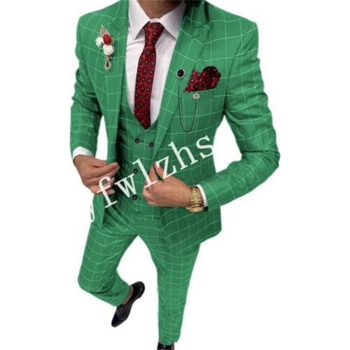 New Arrival One Button Groomsmen Peak Lapel Groom Tuxedos Men Suits Wedding/Prom Best Man Blazer ( Jacket+Pants+Vest+Tie) B367