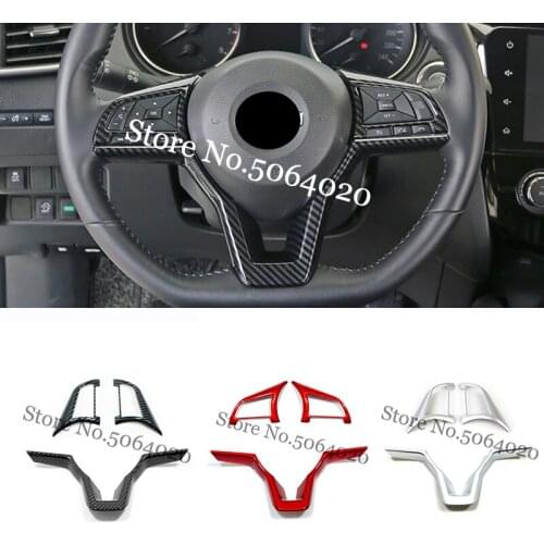 For Nissan X Trail T32 Rogue Qashqai J11 Note Versa SR Juke Micra Kicks Leaf Sentra 2017-2020 Steering Wheel Switch Button Trim