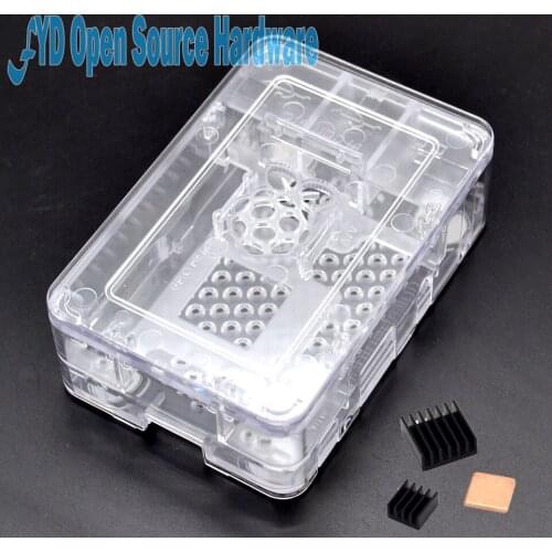 Raspberry Pi 3 ABS Case Transparent Box Cover Shell Compatible Raspberry Pi 2 Model B B