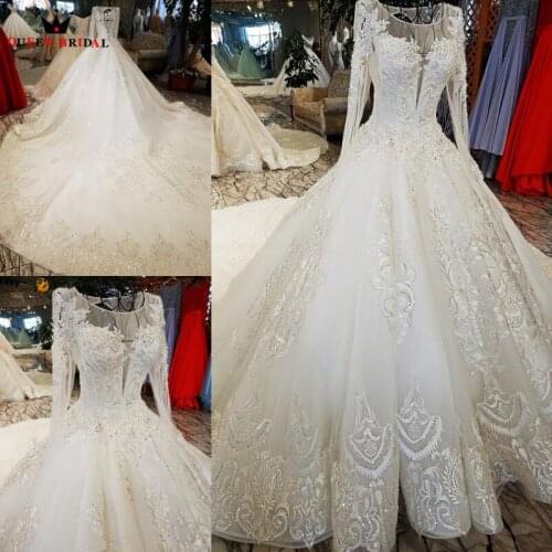 QUEEN BRIDAL Long Wedding Dresses