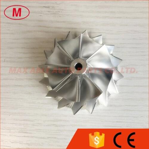 RHF4H 37.10/52.51mm 10+0 blades high performance turbo turbocharger aluminum 2618/Billet/milling compressor wheel
