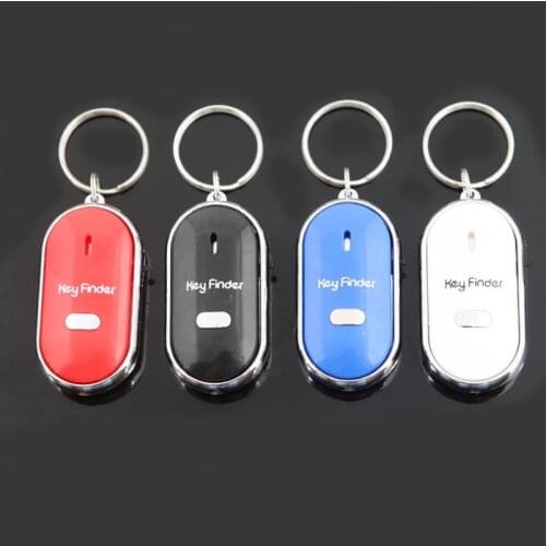 Smart Key Finder Anti-lost Whistle Sensors Keychain Tracker LED With Whistle Claps Locator
