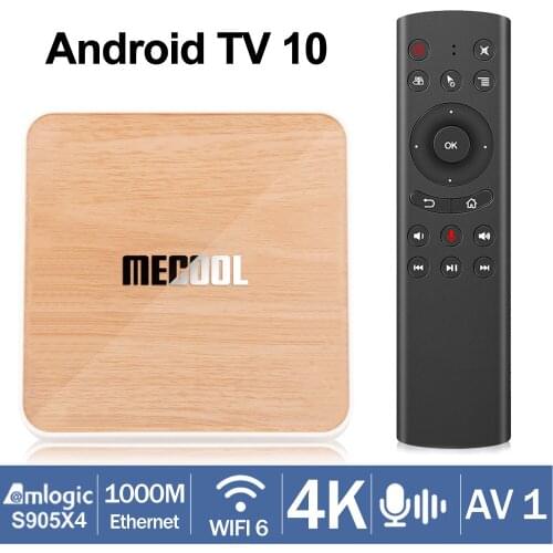 Smart TV Box MECOOL KM6 Amlogic S905X4 Android 10.0 AV1 ATV Box 5G WiFi 6 4K HD TVBOX 4GB 64GB 1000M LAN BT5.0 New Set Top Box