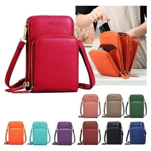 Womens Shoulder Bag Ladies PU Multi-function Mini Shoulder Bags For Women 2020 Portable Solid Mobile Phone Bags Torebka Damska