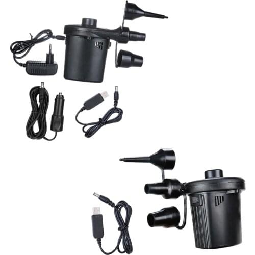 Universal Electric Inflator/Deflator Air Pump with 3 Nozzles for Outdoor Inflatables Pool Inflatable Cushions Boats