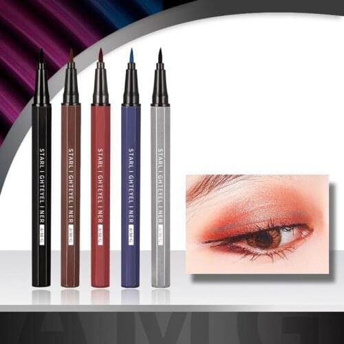 Liquid Eye Liner Waterproof Sweat Resistan Eye Liner Pencil Makeup Tool For Profession Beginning People Liquid Eye Liner Pencil