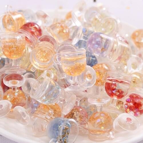 Transparent Mixed Five-Pointed Star Wineglass Shape 10-30Pcs Acrylic Beads For Jewelry Making DIY Necklace Bracelet Accessories