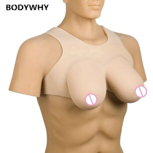 1800g Realistic Silicone Breast Forms False Breasts Fake Boobs Suitable For Shemale Transgender Crossdresser Drag Queen