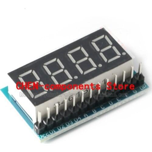0.36 Inch 4 Bits 4bit Digital Tube LED Display Module Red For arduino 8 Segment 0.36" 3.3V to 5V Four Serial Driver Board