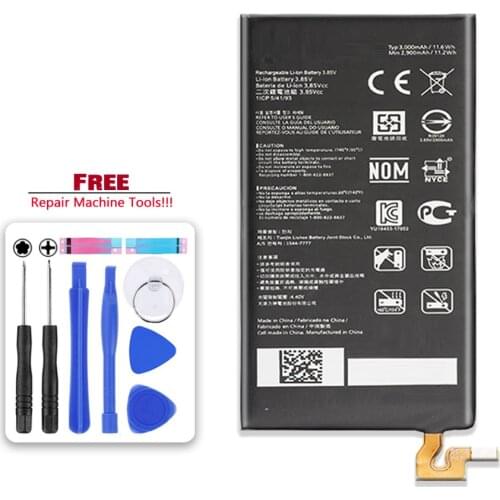 3000mAh BL-T33 Battery For LG Q6 M700A M700AN M700DSK M700N BL T33 Bateria + Free tool