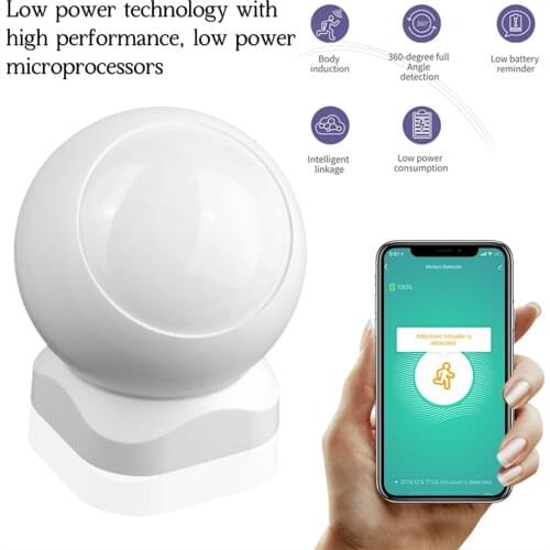 Tuya ZigBee Wireless Smart PIR Motion Sensor Infrared Detector Security Burglar Alarm Sensor Home Shop Security System