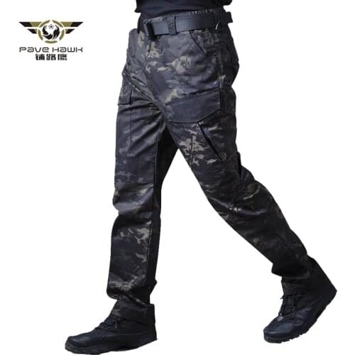 Mens Ripstop Tactical Pants Military Casual Cargo SWAT Combat Pants Four Seasons Long Trousers With Multi Pockets Plus size 2XL