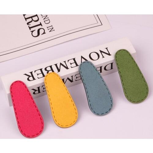 XIMA 2pcs/lot 5cm Kids Cute Hair Clip Handmade Girls BB Hairclips Barrette Fabric Covered Clip Hair Accessories for Girls