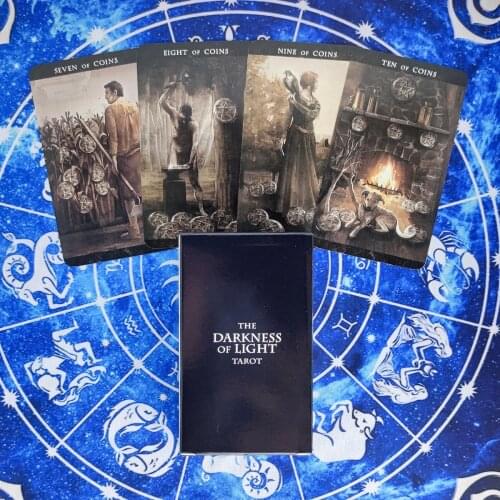 2021 New The Darkness Of Light Tarot Cards Divination Deck Entertainment Parties Board Game Support drop shipping 79 Pcs/Box