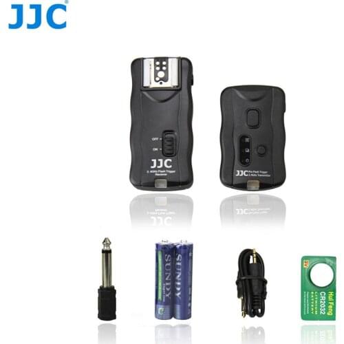 JJC Camera Mutifunction 2.4GHz Wireless Flash Trigger Kit 100 Meters Flashlight Remote Controller for Canon/Nikon/Olympus/Pentax