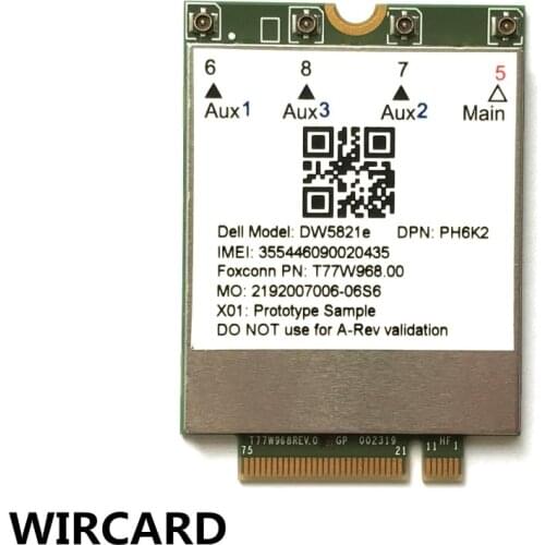 T77W968 DW5821e X20 LTE Cat16 1Gbps FDD-LTE TDD-LTE 4G Card For Dell 5420 5424 7424 laptop