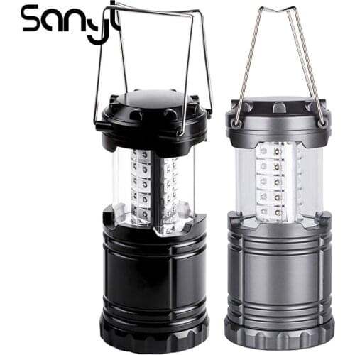 30LED Tent Lamp Waterproof Camping Light Power by 3*AA Battery Emergency Light Portable Lantern Working Lighting Flashlight