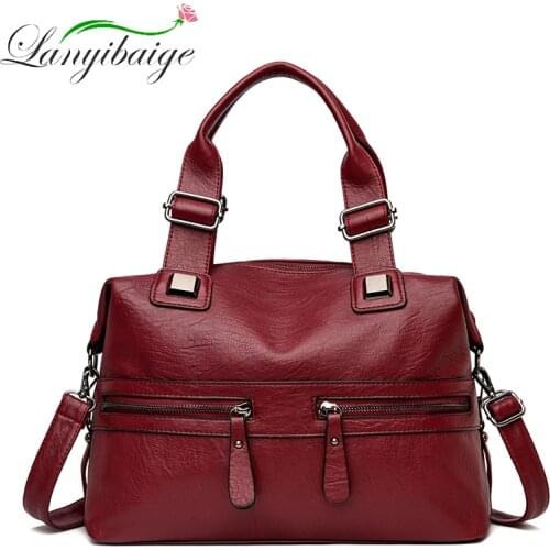 Fashion Soft Leather Ladies Shoulder Bag Solid Color High Quality PU Leather Sac A Main Hot Sale Simple Girl Messenger Bag 2021