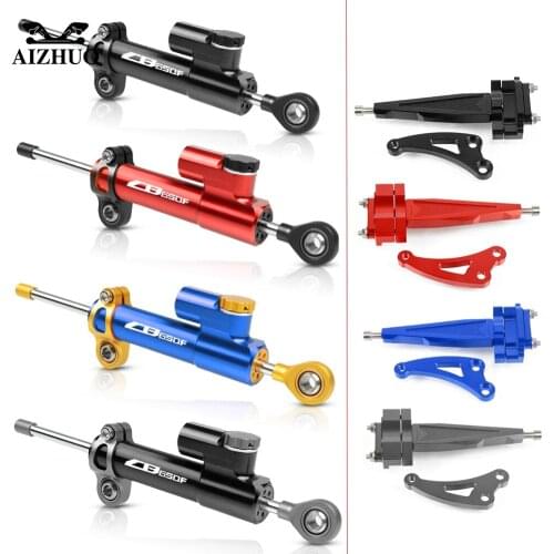 Motorcycle Damper Steering Steering Damper Mounting Bracket Kit For HONDA CB650F CB650 F 650F 2014-2018 2015 2016 2017
