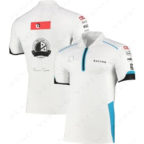 New Polo Lapel For AMG Petronas Motorsport F1 Team Racing GP Mens Breathable Casual Short Sleeve T-Shirt Summer Car Fan