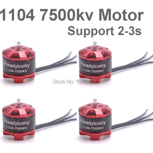 1104 7500KV 2-3S Brushless Motor Engine Support 2030 Props for ELF 88mm Q90 100mm Mini FPV Racer Racing Drone Spare Parts
