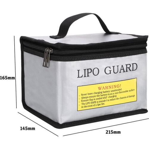 LiPo Battery Portable Fireproof Safety Bag Lipo Guard Explosion Proof Fire Resistant Charging Sack Battery Safe Bag For Battey