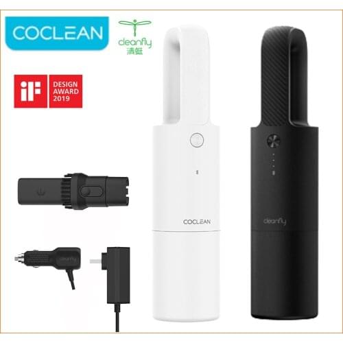 Cleanfly Coclean Portable Car Handheld Vacuum Cleaner for Home Wireless Mini Dust Collector Strong 12V High Power