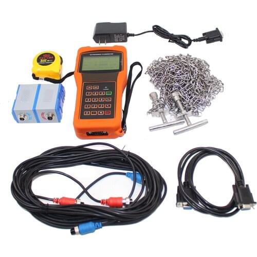 TUF-2000H Handheld Digital Ultrasonic Flowmeter Flow Meter + Standard sensor DN50-700 High quality NE