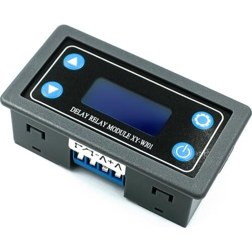 DC12V LED Digital Time Delay Relay Module Programmable Timer Relay Control Switch Timing Trigger Cycle with Case for Indoor